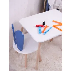 Bunny One Chair Set - Blue, White Blue 
White Kid's Table Set