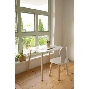 Bunny One Chair Set - White White Kid's Table Set