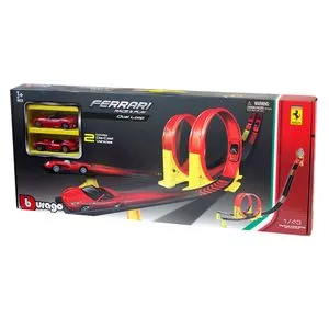 Burago Ferrari  Dual Loop Playset 1:43