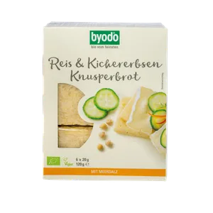 Byodo Hrskavi hleb od pirinča i leblebije 120g