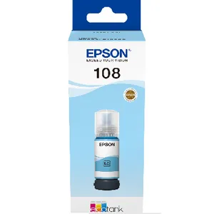 C13T09C24A 108 Cyan Ecotank ink bottle Epson