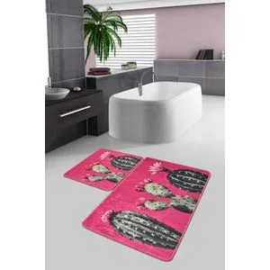 Cacto Multicolor Bathmat Set (2 Pieces)