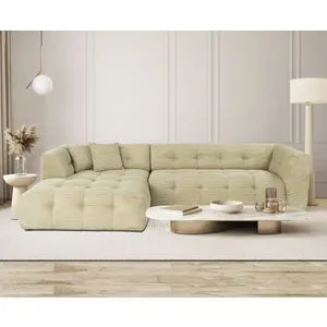 Cady Corner Left - Green Green Corner Sofa
