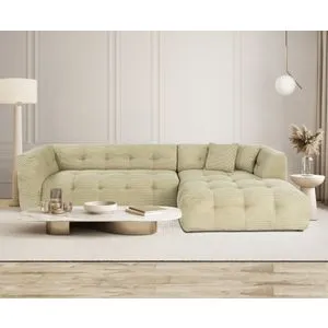 Cady Corner Right - Green Green Corner Sofa