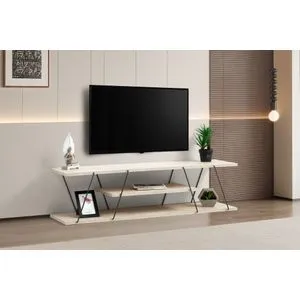 Canaz - Black, Travertine Travertine
Black TV Stand