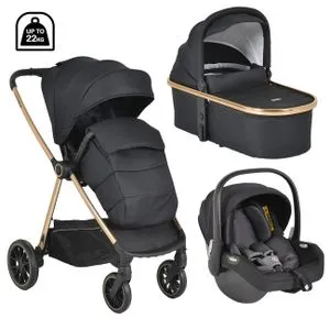 Cangaroo Kolica za bebe 3 u 1 Hydra I-Size Black