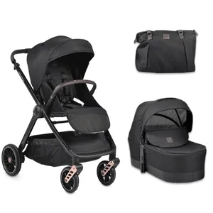 Cangaroo Kolica za bebe 3 u 1 Macan I-Size Crna
