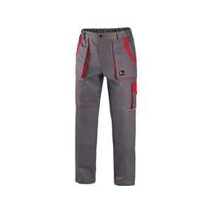 Canis CXS Luxy Josef radne pantalone do struka, sivo-crvena, vel. 54