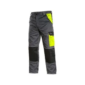Canis CXS Phoenix Cefeus radne pantalone do struka, sivo-žuta, vel. 52