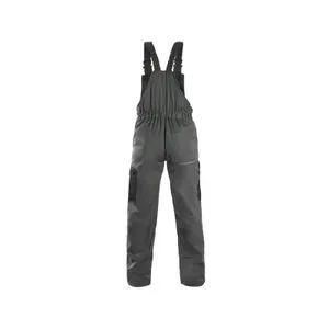 Canis CXS Phoenix Cronos radne pantalone na tregere, sivo-crna, vel. 52