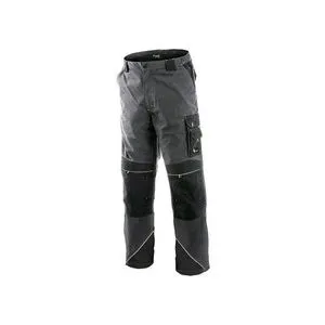 Canis CXS Sirius Nikolas radne pantalone do struka, sivo-zelena, vel. 58