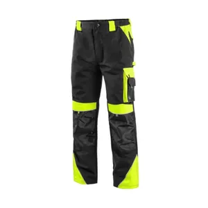Canis Radne pantalone do struka SIRIUS BRIGHTON crno-žute vel.58