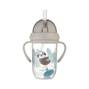Canpol Babies Non-Spill Sportska Šolja Sa Slamcicom (Teg) 270Ml 56/606 Exotic Grey