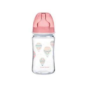 Canpol Baby Flašica 240Ml Široki Vrat, Pp - Easy Start- Clouds - Pink