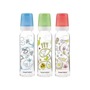 CANPOL BABY  STAKLENA FLASICA 42/201 240ML "PRINT"