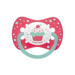 Canpol silikonska simetrična cucla 0-6m 23/282 "Cupcake" - Pink