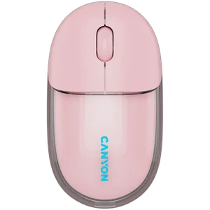 CANYON bežični miš OnClick 24 BT / Transparentni / Roze