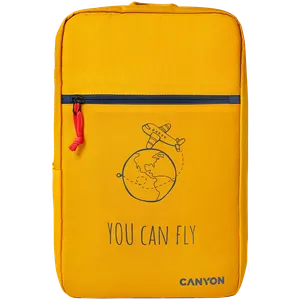 CANYON cabin size backpack for 15.6" laptop,polyester,yellow