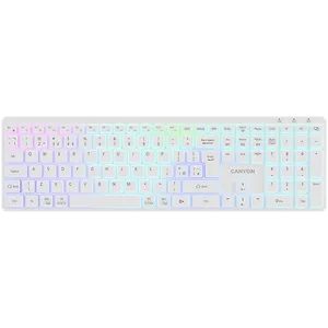 Canyon HKB-W11 UK/US RGB Dual Mode Wireless Tastatura White