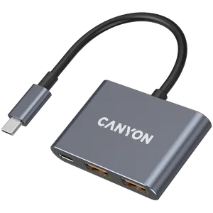 Canyon hub DS-3 3in1 USB-C Dark Grey