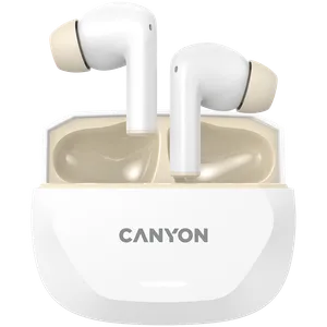 Canyon slušalice HEXAGON 7 TWS ANC+ENC Bežično punjenje Bela Bež