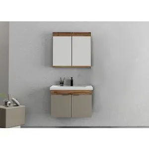 Carıno 80 - Set kupatila od bora i latte bora (2 komada)
