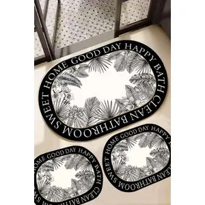 Carriera Multicolor Bathmat Set (3 Pieces)