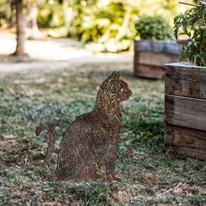 Cat -A 02 Multicolor Decorative Garden Object
