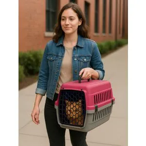 Catbox - Roze Prijenosna Kutija za Mačke