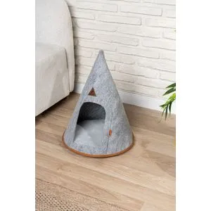CATHOMEM Grey Felt Cat Bed