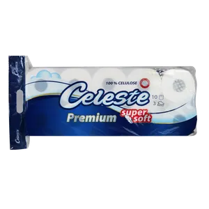 Celeste toalet papir 10/1 Premium, troslojni, 150 listića
