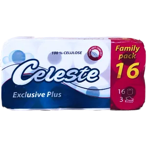 Celeste toalet papir EXCLUSIVE PLUS 16/1, troslojni, 150 listića