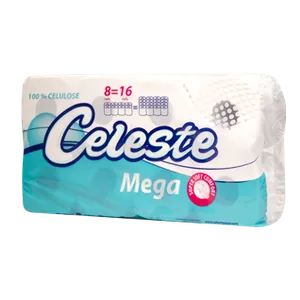 Celeste toalet papir MEGA 8=16 Rolni, troslojni, 250 listića