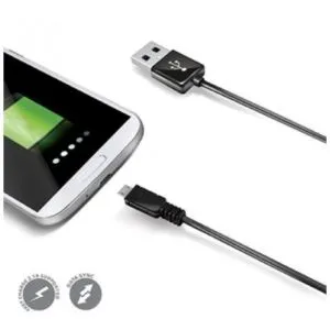 CELLY Micro USB kabl u CRNOJ boji