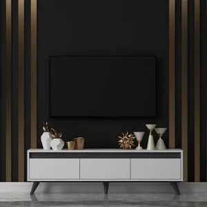 Century - White White TV Stand