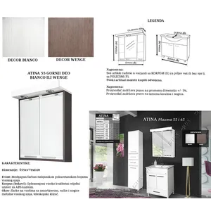 Ceramica Lux Atina 55 bianco ormarić gornji deo