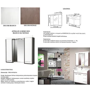 Ceramica Lux Atina 85 wenge ormarić gornji deo
