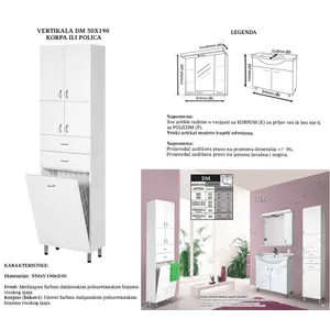 Ceramica Lux DM vertikala 50x190 polica