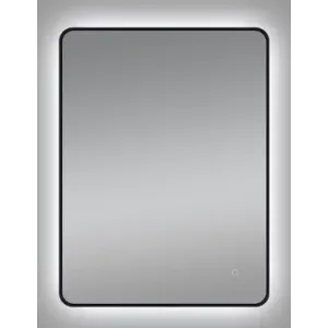 Ceramica lux   Ogledalo alu-ram 50x70, matt black, touch-dimer pozadinski - CL33 300012