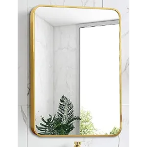 Ceramica lux   Ogledalo alu-ram 60x80, gold, bez led-a - CL25 300047
