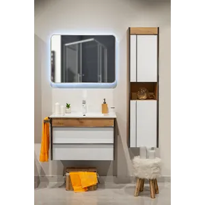 Ceramica lux   Ogledalo alu-ram 60x80, matt black, touch-dimer pozadinski- CL36 300032