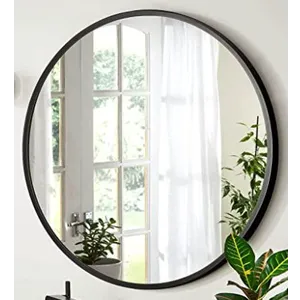 Ceramica lux   Ogledalo alu-ram fi60, matt black, bez led-a, - CL3 300035