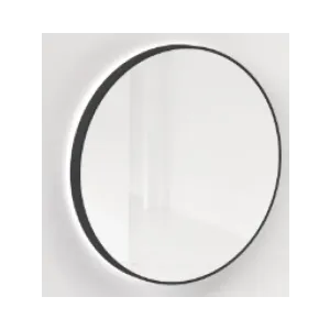 Ceramica lux   Ogledalo alu-ram fi60, matt black, touch-dimer pozadinski- CL27 300022