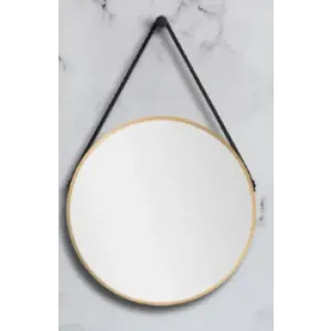 Ceramica lux   Ogledalo alu-ram fi60,gold,touch-dimer pozadinski,sa kaišem- CL31/1 300025
