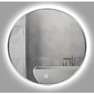 Ceramica lux   Ogledalo alu-ram fi70, silver,touch-dimer pozadinski - CL32 300011