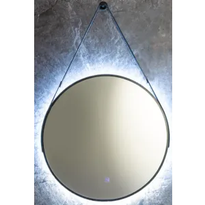 Ceramica lux   Ogledalo alu-ram fi70,matt black,touch-dimer prednji,sa kaišem- CL11 300009