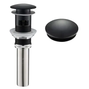 Ceramica lux Sifon Klik-klak Lux Art sa prelivom, matt black 300327