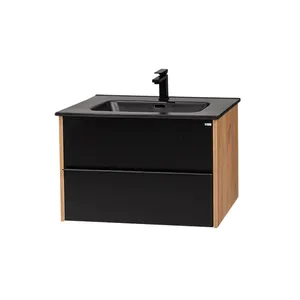 Ceramica lux   Una donji deo 75 plazma konzolna, matt black lavabo CL-D75MB 300260