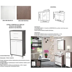 Ceramica Lux Vertikala Atina 50 x 120 bianco korpa