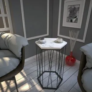 Cetrus - Marmo White Crni Stolić